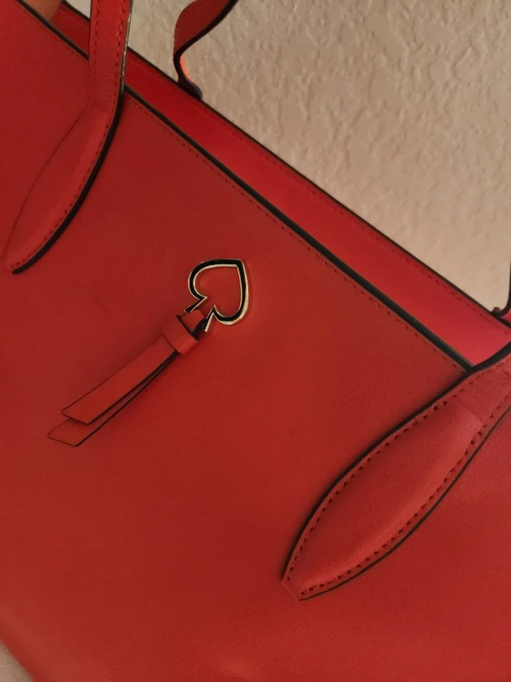 Like New Kate Spade NY Adel Coral Leather Shoulder Bag Purse